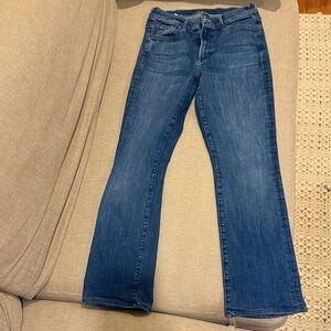 MOTHER Women's Boot Cut Jeans in Deep Blue